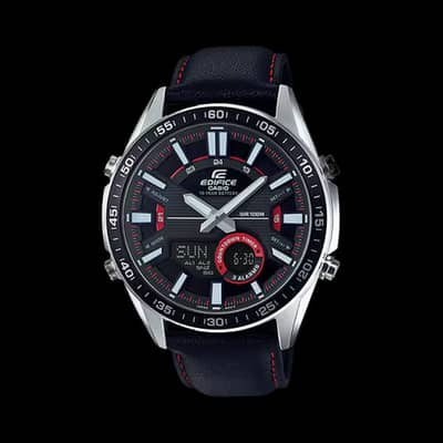 Casio Edifice leather Strap Watch for Men EFV-C100L-1AVDF