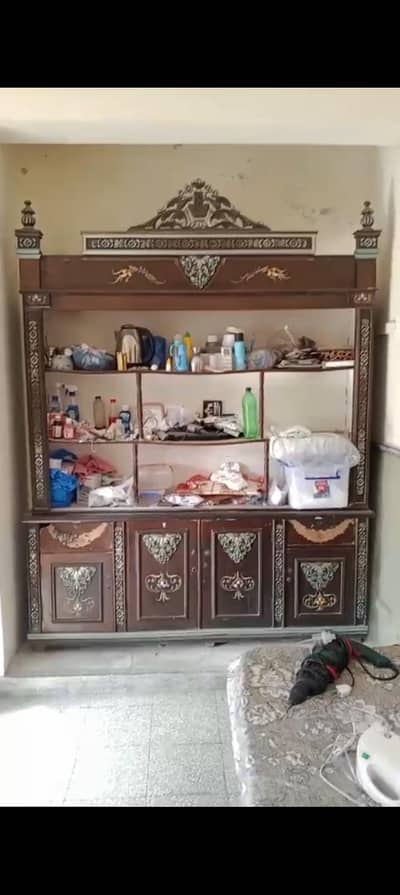showcase with glass