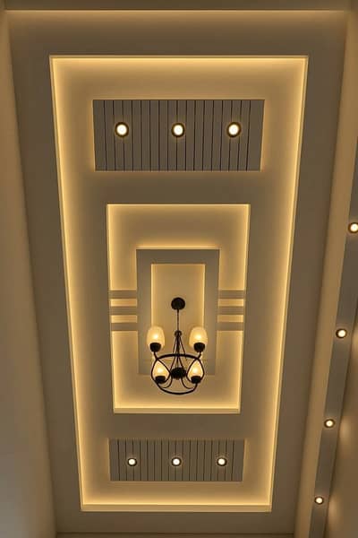 FALSE CEILING, GYPSUM, PVC, POP & Chinioti, Dampa CEILING WORK