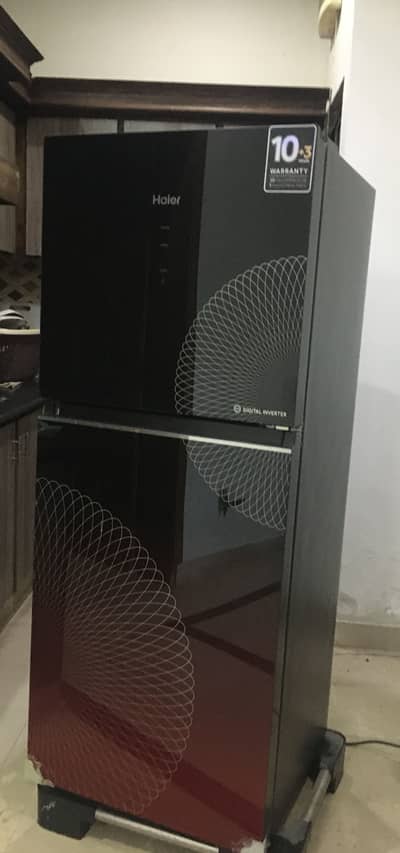 Haier Refrigerator Glass Door touchscreen Brand New condition