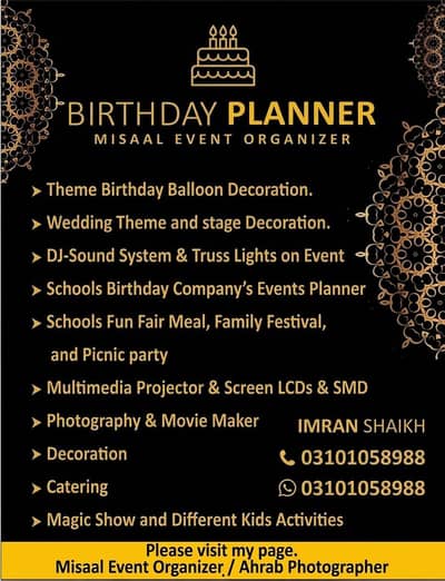 Birthday Planner Services