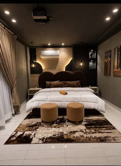 1 Bedroom VIP Full furnish flat per day available in Bahria town Lahore 0300 4561276