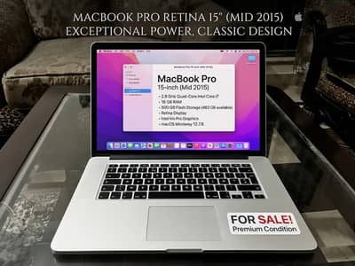 MacBook Pro Retina 15" 2015 | i7 | 16GB RAM | 500GB SSD