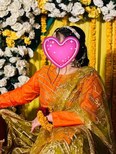 mehndi  Dress  shirt and sharara