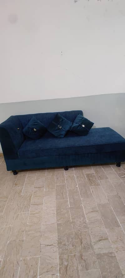 5-7 Seater L-Shaped Sofa Set Emerald Green