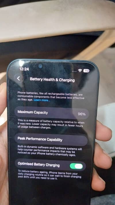 iPhone 13 - 96% battery health - water pack