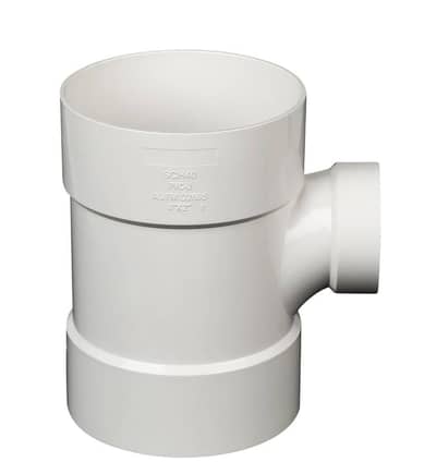 Popular 4" U-PVC Tee Pipe Fitting (SCH 40 / ASTM D2466)