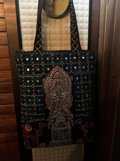 Hand embroidered traditional bag