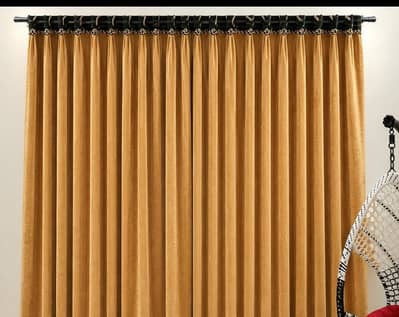 2 Curtains Velvet meterial. 2 mnth used.