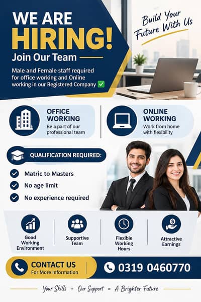 Part time, full time, home based, online based Job available