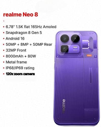 Realme Neo 8.12/256
