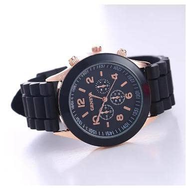 [ 1 PCS ]  Girls Cute Candy Color Jelly Silicone Strap Round Quartz Wrist Watch for Kids / Teenagers (Model: C079)  R3311