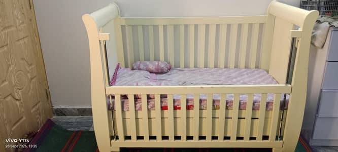 wooden cot