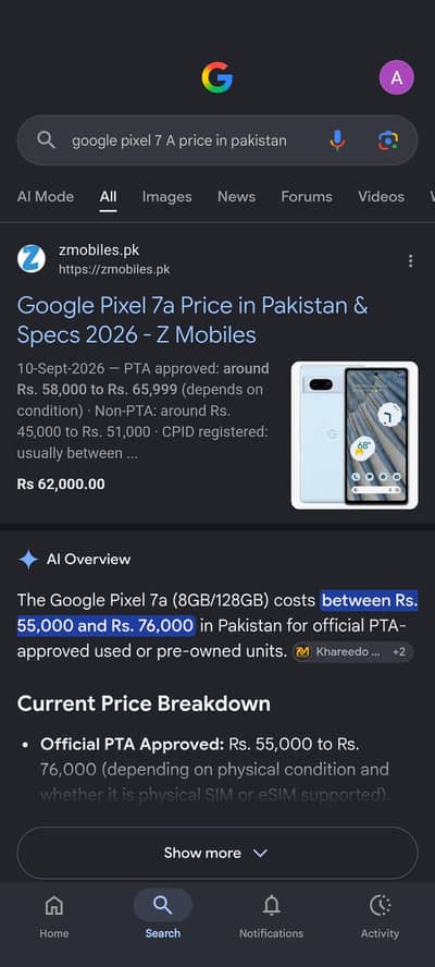 Google Pixel 7a