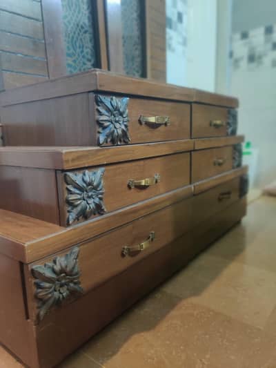Complete Bedroom Set – Bed, Dressing Table, Wardrobe & Side Tables
