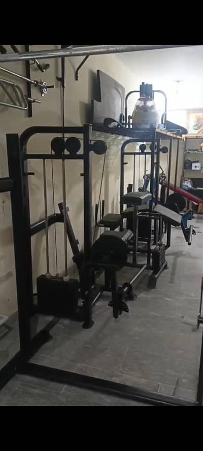 Commertial Smith machine squat rack leg curler curl machine extension