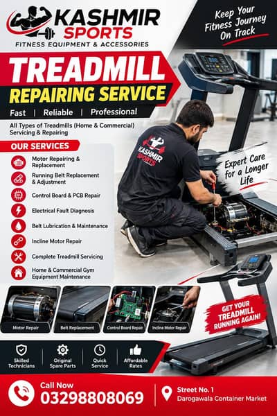 Treadmill repairing service