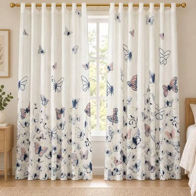 Beautiful Butterfly Curtains Modern Curtain Design All Sizes Available