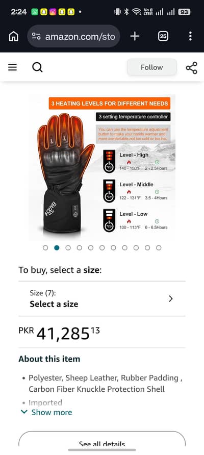 Barchi UK Imported Warm Gloves.