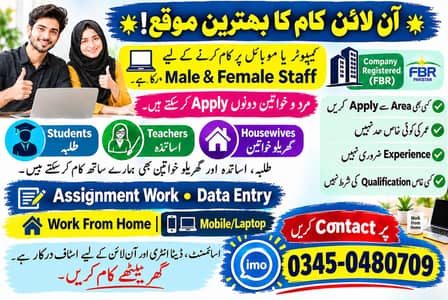 Full Time - Part Time - Home Base - Data Entry - Assignment Work