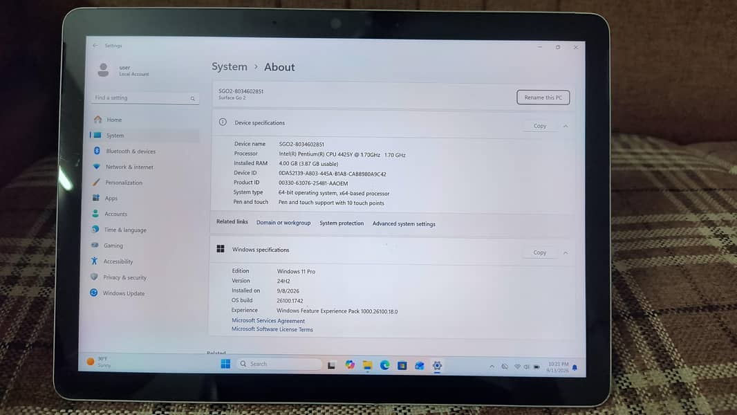 Microsoft surface go 2 3