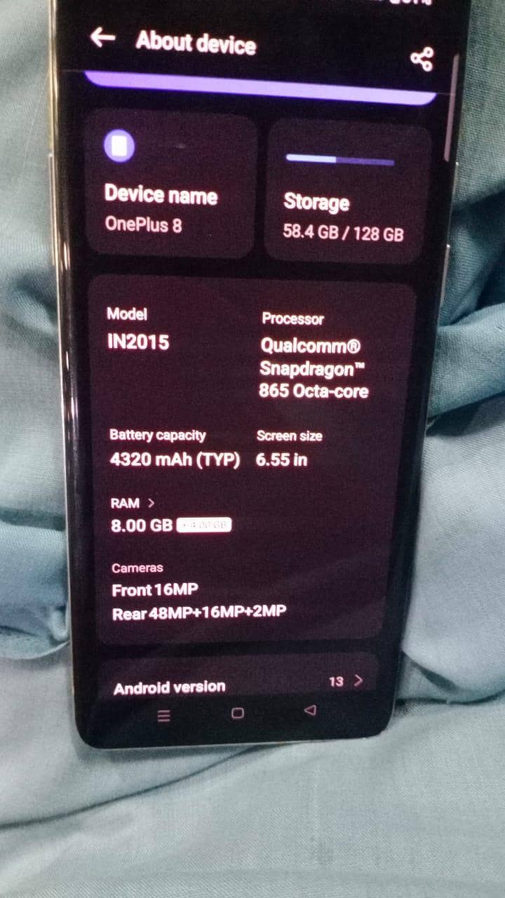 One Plus 8 5