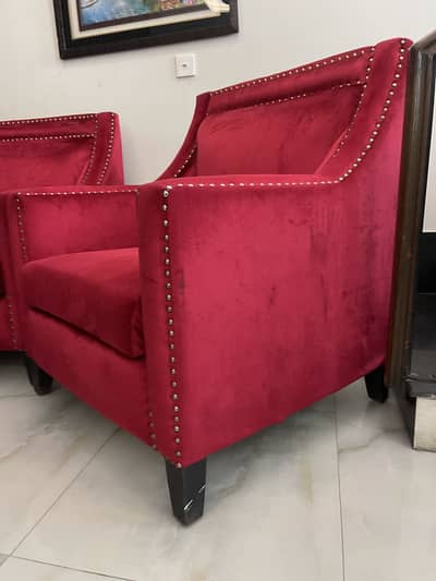 Pair of two king size sofas