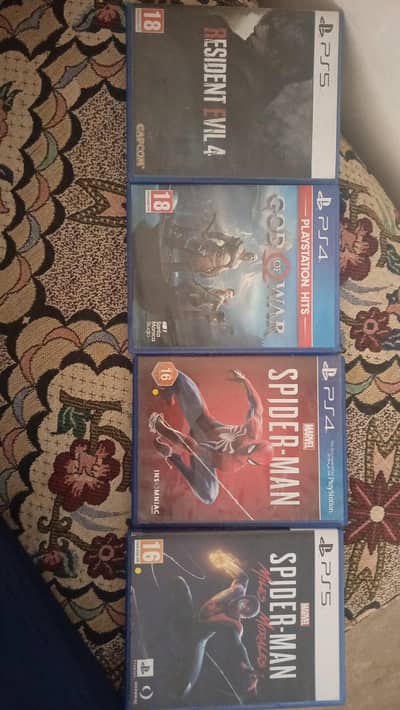 ps4 and ps5 games god of war and spider man