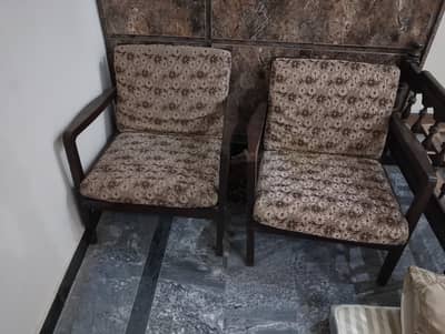 wooden sofa