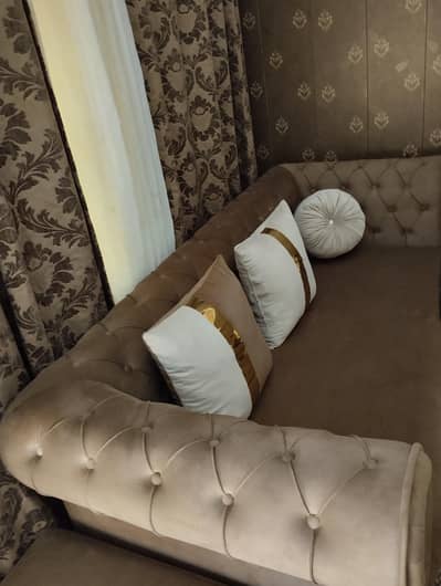 3 Seater wooden sofa with Molty Foam 5 inch life time guarantee