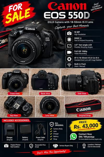 DSLR CAMERA URGENT SELL