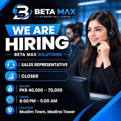 sale's representative and closer required-betaMax solutions