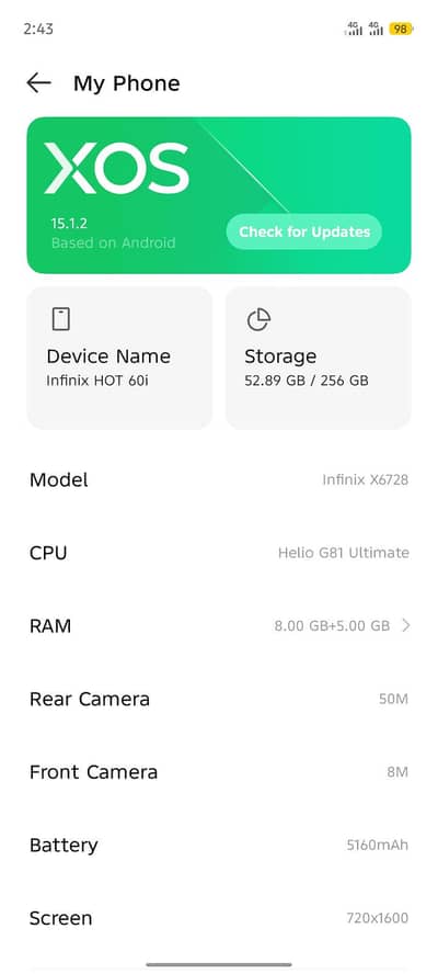 infinix hot 60i