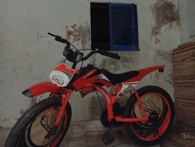 orange sports bicycle