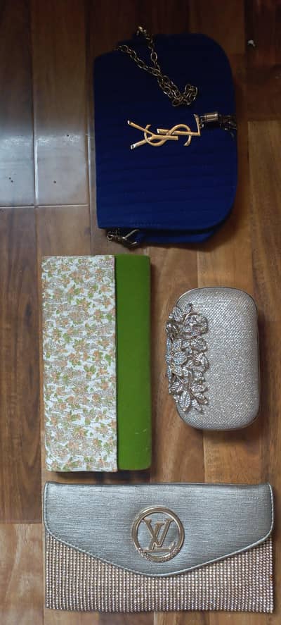 Ladies Party Clutches & Handbags – Set of 4 – Excellent Condition