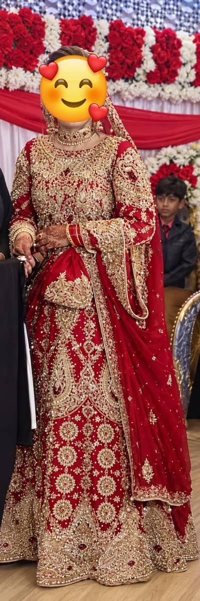 Royal Red Bridal Lehnga for sale