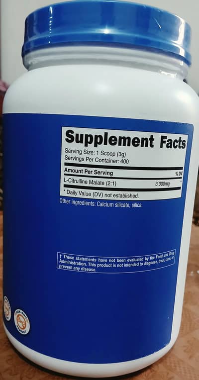 Citrulline malate preworkout supplement