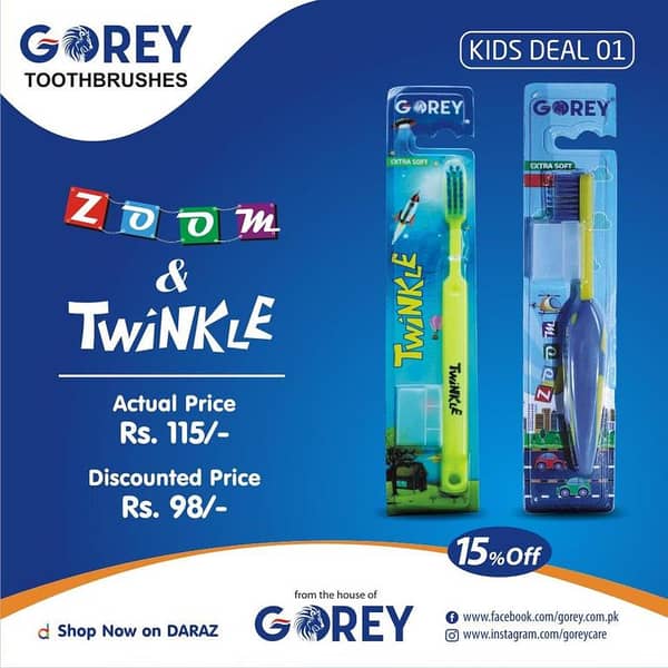 Zoom and Twinkle Kids Toothbrush Extra Soft