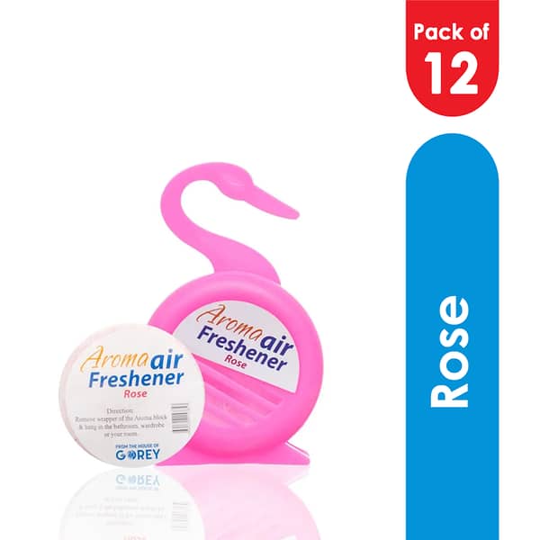 Air Freshener Duck Pack - Rose (Pack Of 12)