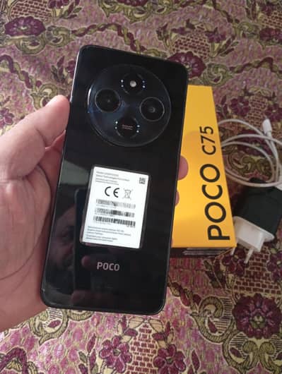Urgent sale Redmi Poco c75 Ful box 8+8Gb=256Gb no open no repair 10/10