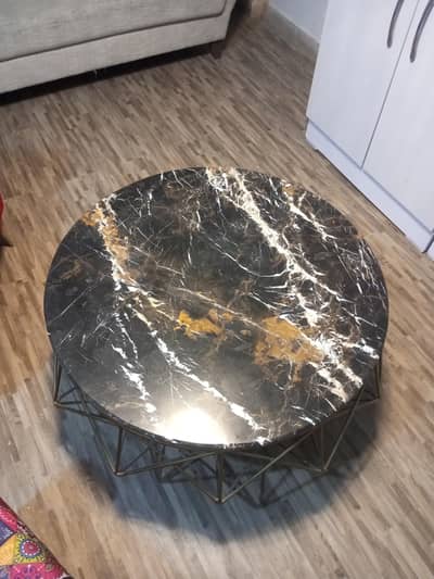 Elegant Marble Top Coffee Table – Stylish Modern Design