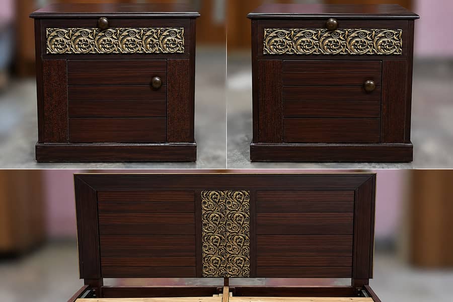Bed, Side Tables, Dressing Table 0