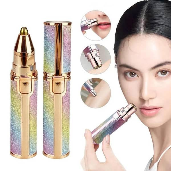 2 in 1 Rechargeable Hair Remover and Eyebrow Trimmer for Women