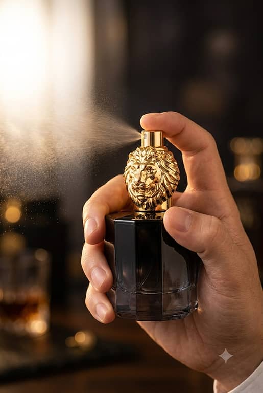 Men Perfume Long Lasting Fragrance Spray 100ml – Lion Gold Cap Eau De Parfum Non Alcoholic
