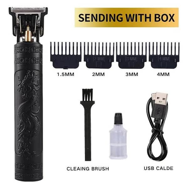 VINTAGE T9 Rechargeable Electric Hair Clipper for Men - Cordless T-Blade Barber Trimmer with 0mm Zero-Gap