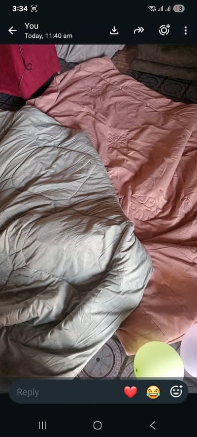 3 singal blanket and 3 comforter