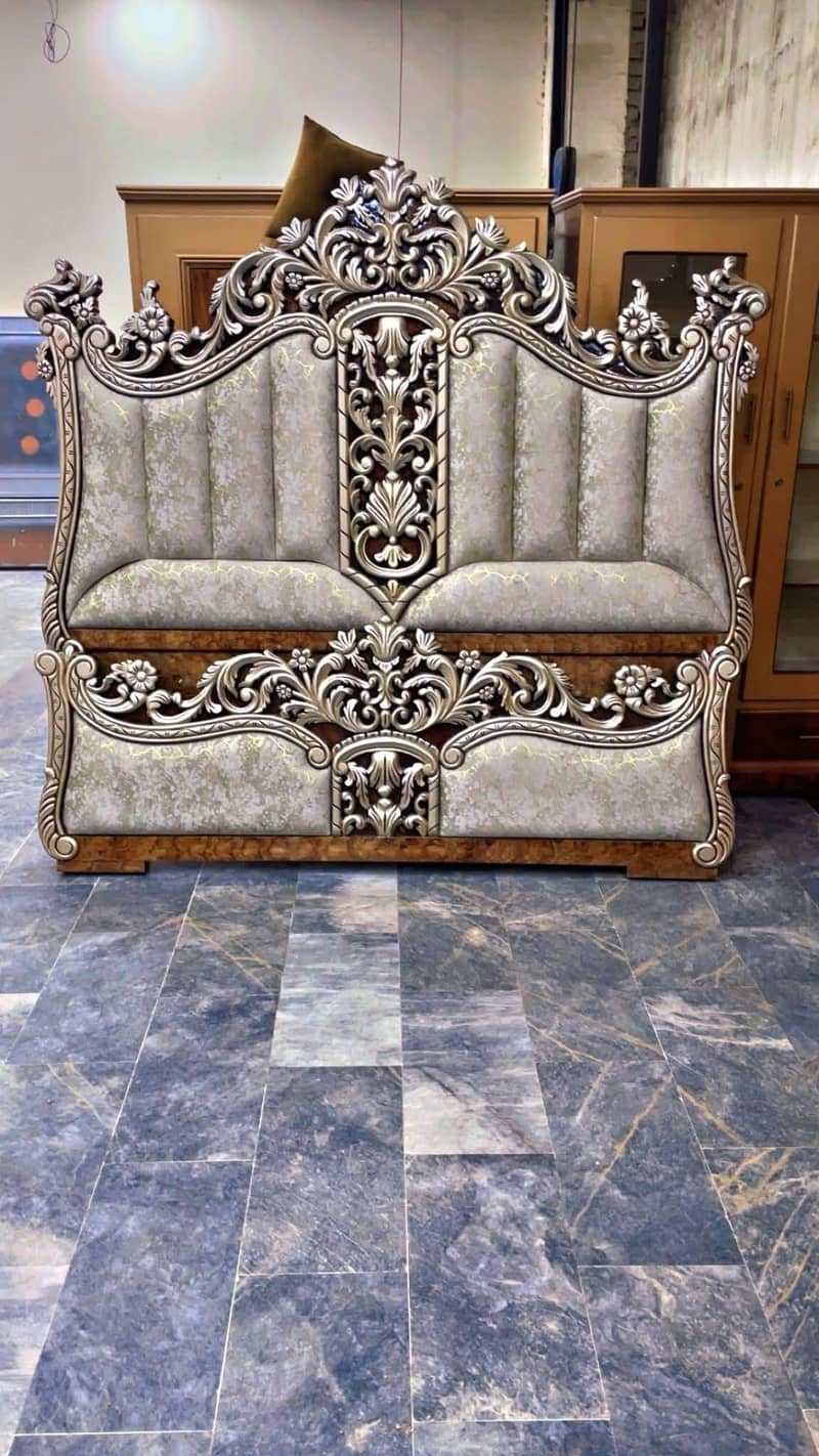Complete Luxury Bed set | Home Furniture | King Bed | Dressing| Almari ...