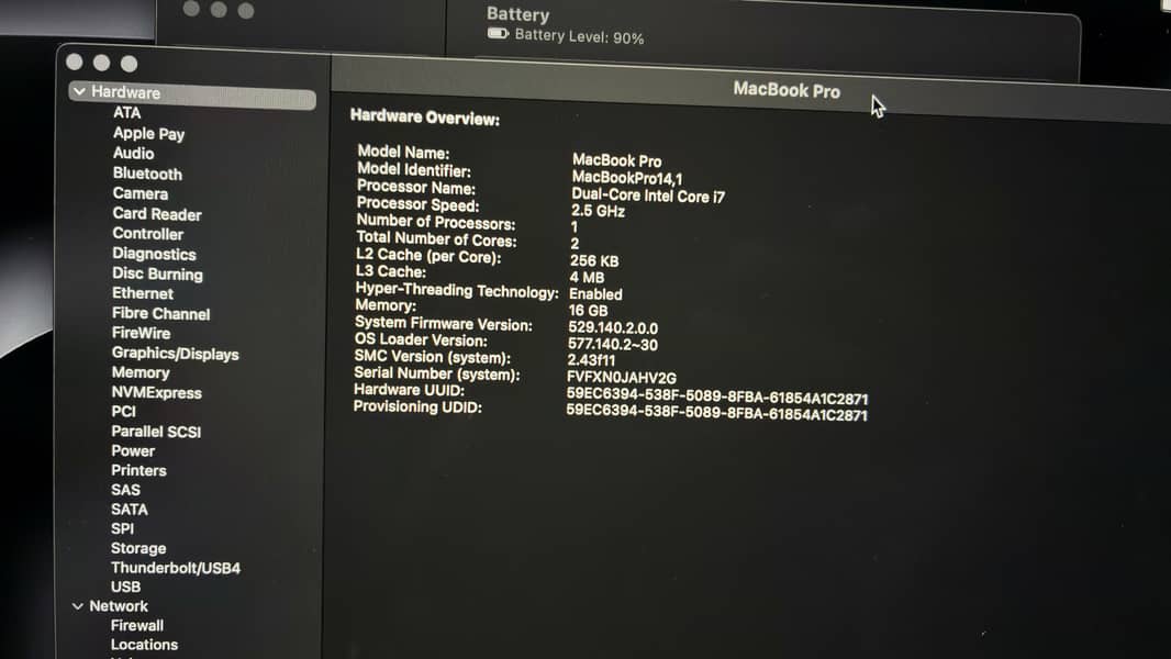 Macbook Pro 2017 10