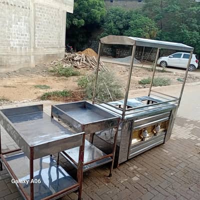 biryani counter.  chapati tabil.   dishwasher.