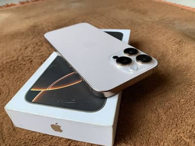 Complete BOX iPhone 16 PRO MAX 256gb Desert Titanium LLA MODEL NON PTA